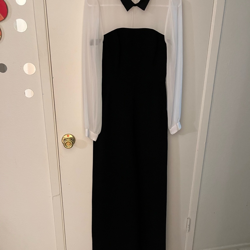 Jumpsuit BCBGeneration Black and White Long Sleeve 
NWOT